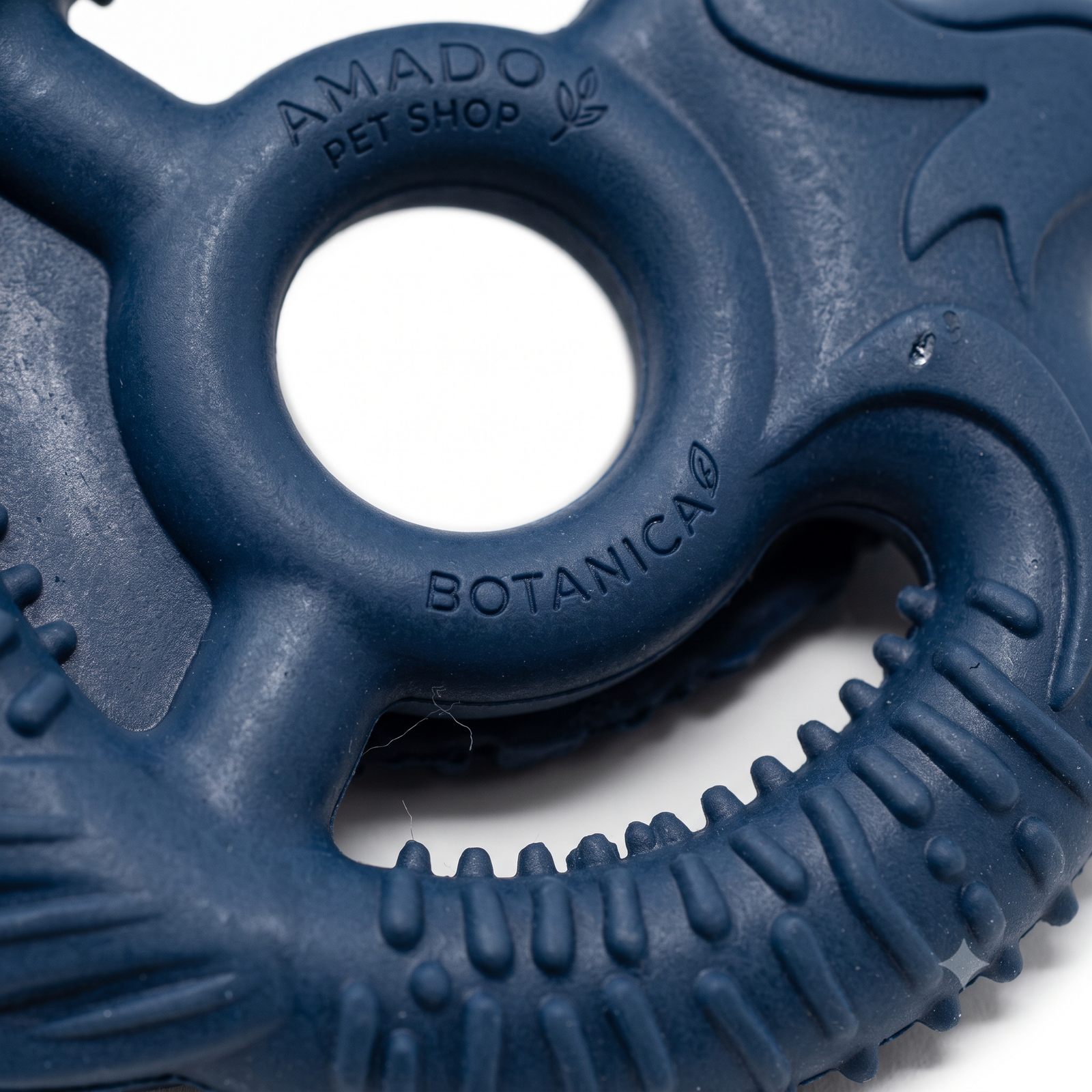 Amado Pet Shop Botanica Eagle Ring Dog Chew Toy - Durable Blue Dental Teether for Aggressive Chewers - Image 3