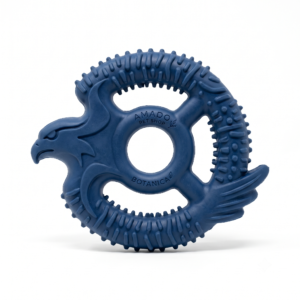 Amado Pet Shop Botanica Eagle Ring Dog Chew Toy - Durable Blue Dental Teether for Aggressive Chewers